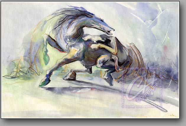 Horse and Panther